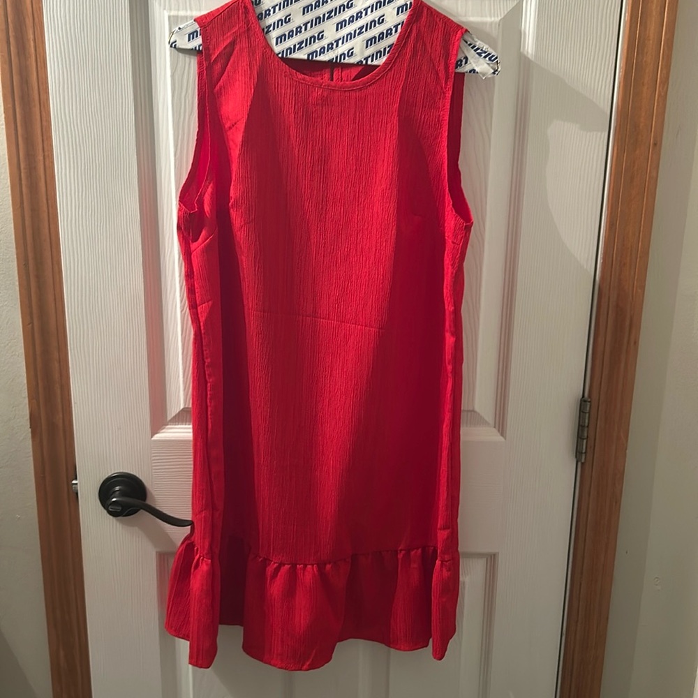 New ladies, red sleeveless dress